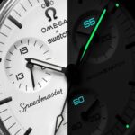 Relógio Swatch X Omega Moonswatch Speedmaster Moon 1965 Cron Cinza Preto Branco - Imagem 4