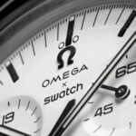 Relógio Swatch X Omega Moonswatch Speedmaster Moon 1965 Cron Cinza Preto Branco - Imagem 6