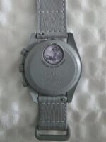 Relógio Swatch X Omega Moonswatch Speedmaster Moon 1965 Cron Cinza Preto Branco - Imagem 7