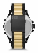 Relógio Diesel Mr. Daddy 2.0 Multi Time Bicolor Dz7465b1p1pk Correia Dourado Bisel Preto Fundo Preto - Imagem 4