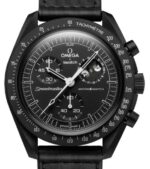 Relógio Swatch X Omega Moonswatch Moonphase Snoopy Preto