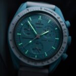 Relógio Swatch X Omega Moonswatch Speedmaster Uranus Crono Branco Ice Blue/branco Ice Blue - Imagem 5