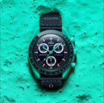 Relógio Swatch X Omega Moonswatch Speedmaster Polar Lights - Azul-escuro - Azul-turquesa - Azul-escuro